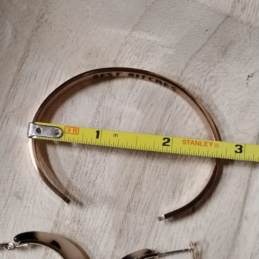 Hoop Earrings and Bracelet Combo